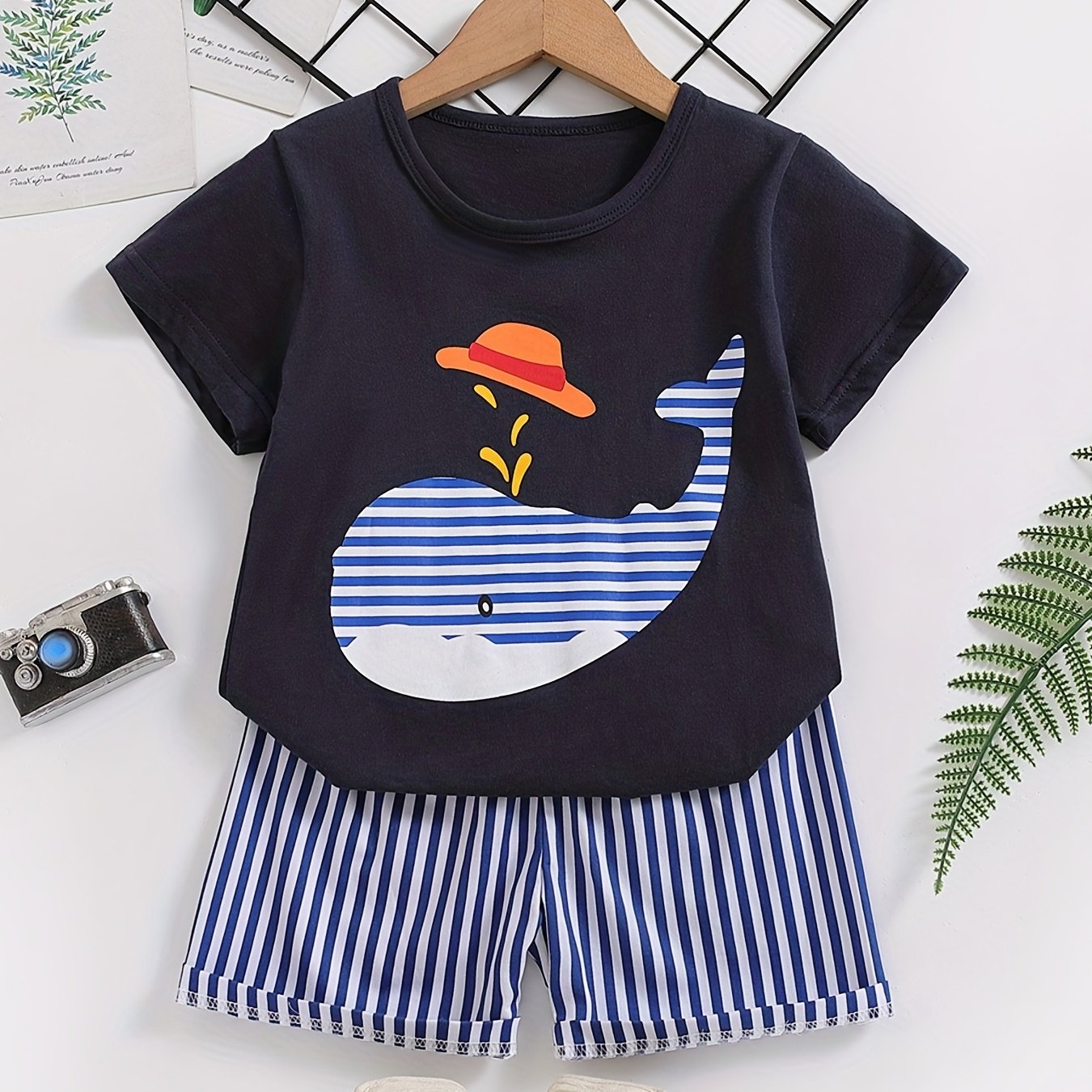 Cartoon Whale Casual Outfit