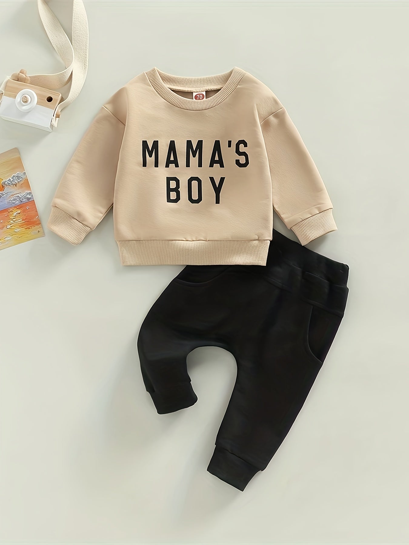 MAMA'S BOY Print Outfit